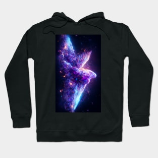 Galactic Wing - The Blue and Purple Nebula Hoodie